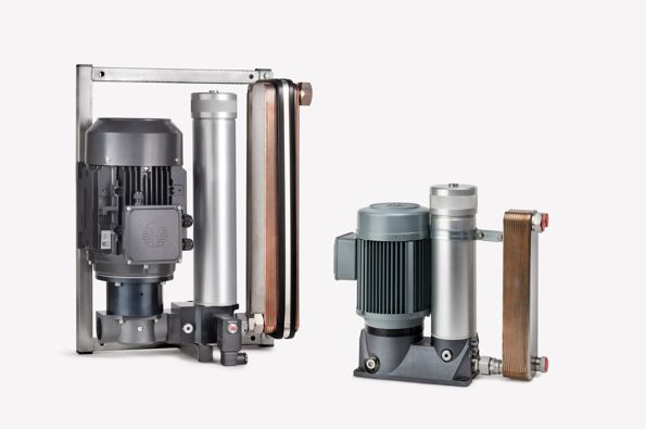 [Translate to Chinese:] Kühlung und Filterung von Hydraulik-Ölen als Nebenstrom Filter System mit Platten-Wärme-Tauscher
