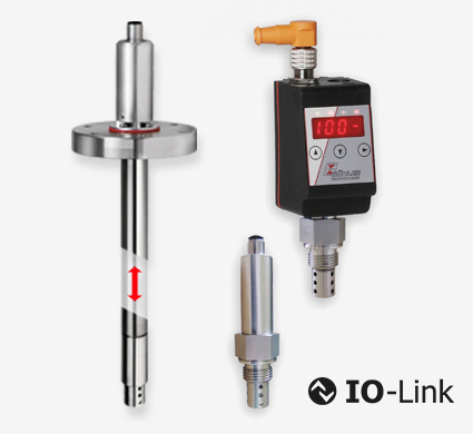 Ölfeuchtesensor BCM mit IO-Link Feuchte-Sensor mit IO-Link und Sensor zur Temperatur-Erfassung